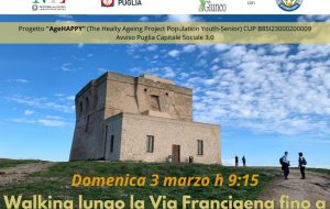 Domenica 3 Marzo walking lungo la Via Francigena fino a Torre Guaceto