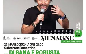 Di sana e robusta Costituzione: sabato 23 marzo al Teatro Comunale di Mesagne