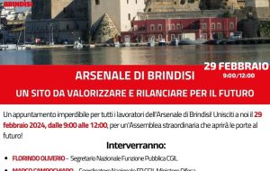 Arsenale e Base Navale, FP Cgil: “Un’altra grande realtà che perde lavoratori ogni giorno di più”