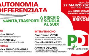 Autonomia differenziata una legge che impoverisce la Puglia. Ne discutono a Brindisi Viesti e Decaro