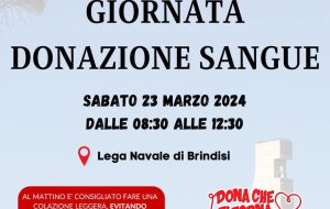 Croce Rossa promuove donazione di sangue: appuntamento il 23 Marzo alla Lega Navale