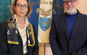 Il Presidente della Provincia Matarrelli saluta il Prefetto La Iacona
