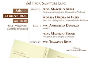 Sabato 23 a Castello Imperiali si presenta il libro “Proverbi francavillesi”