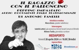 Venerdì 26 al Mediaporto si presenta il libro “Il ragazzo con il palloncino” di Antonio Fanelli