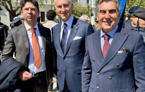 CamCommercio al 79° Anniversario della Liberazione: Il Presidente Cesareo ed il vice Presidente Gentile alle celebrazioni del 25 aprile a Brindisi