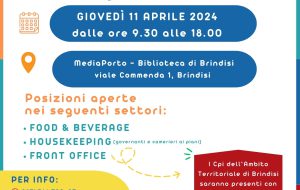 Job on TOURism: a Brindisi nasce la rete per l’occupazione nel comparto turistico