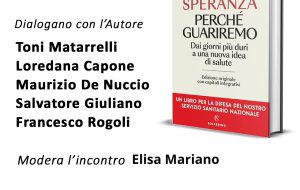 Domani a Palazzo Nervegna si presenta il libro “Perché Guariremo” di Roberto Speranza
