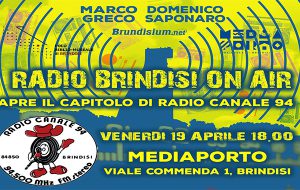 “Radio Brindisi On Air” apre il capitolo di Radio Canale 94: la storia ed i suoi protagonisti Venerdì 19 al Mediaporto
