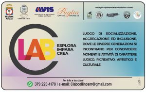 Venerdì 17 a Cellino si presenta il Progetto Clab (Comunità-Laboratorio)