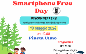 Domenica 19 Maggio lo “Smartphone Free Day” nella Pineta Ulmo di Ceglie Messapica