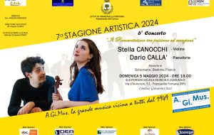 Stagione A.Gi.Mus: domenica 5 il duo Canocchi-Callà all’Auditorium della Scuola Musicale di Francavilla