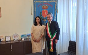 L’Ambasciatrice indiana a Roma, Sarraju Rao, in visita a Brindisi