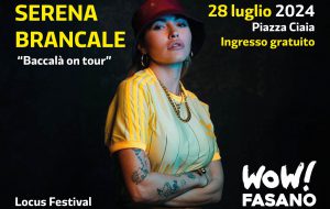 WOW! FASANO: Serena Brancale in Piazza Ciaia con il suo “Baccalà on tour”