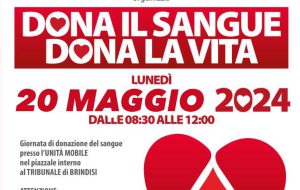 Emergenza sangue: raccolta straordinaria in Tribunale promossa dall’Anm