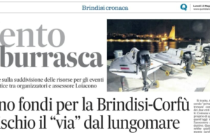 Il Comune di Brindisi stanzia appena 20mila euro per 4 eventi di prestigio legati al mare, PD: “ripristinare contributo riconsiderando decisioni su eventi per cui si è pattuito un esborso eccessivo”