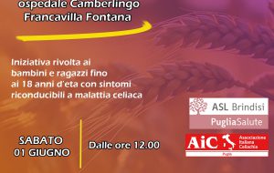 Celiachia, visite gratuite a Francavilla Fontana nella Pediatria del Camberlingo