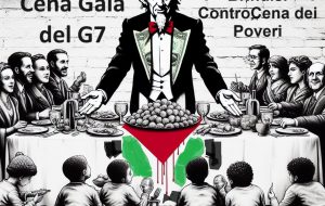 Proteste contro il G7: a Brindisi la “ControCena dei Poveri” a base di frise, couscous, vino e pizzica