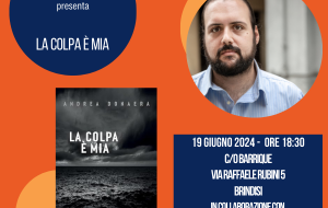 Mercoledì 19 giugno Andrea Donaera presenta “La colpa è mia” al Barrique