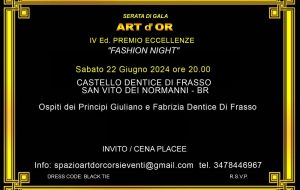 Galà Art D’or: il Castello di San Vito dei Normanni celebra le Eccellenze del Made in Italy