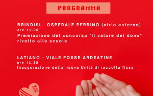 Donazione sangue: giornata di sensibilizzazione con due eventi, a Brindisi e a Latiano