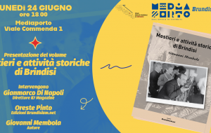 Lunedì 24 si presenta il volume “Mestieri e attività storiche di Brindisi” di Giovanni Membola, Edizioni Brundisium.net