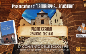 Pagine Erranti, Sabato 22 Renato Stefanelli presenta “La Mia Appia… la Vostra” all’ex Scuole Pie