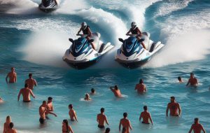 Acquascooter tra i bagnanti: scattano multe e sequestri