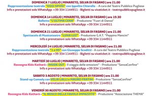 Rassegna teatrale Katharà, tutti gli appuntamenti dell’estate 2024
