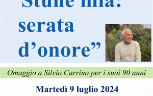 Domani serata nel Chiostro di Ostuni per i 90 anni di Silvio Carrino, poeta e autore di “Stune mia”