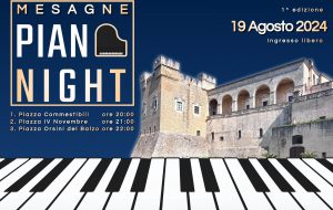 Mesagne Piano Night: lunedì 19 agosto la I edizione in contemporanea in tre piazze