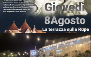 Omaggio a Domenico Modugno “Una Notte Magica” ad Ostuni presso La Terrazza Sulla Rupe