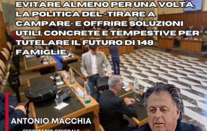 Vertenza Multiservizi, Macchia: «Rischiamo l’ennesima bomba sociale, il Comune si esprima con chiarezza»