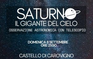 Il calendario delle Stelle: Domenica 8 al Castello di Carovigno obiettivi puntati su Saturno, il gigante del cielo