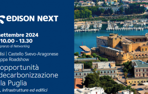 Le opportunità di decarbonizzazione della Puglia. martedì 24 il roadshow di Edison al Castello Svevo di Brindisi
