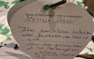 Una foglia in memoria di Melissa Bassi: Il ricordo di Melissa nella cattedrale di San Patrizio a Dublino