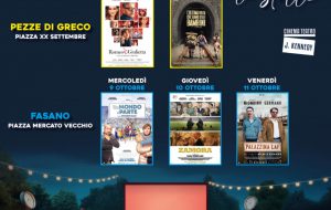 Cinema sotto le stelle: 6 appuntamenti nelle piazze del territorio fasanese