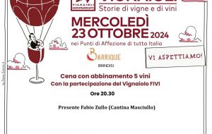 Domani anche a Brindisi l’evento nazionale FIVI “Essere Vignaioli, storie di vigne e di vini”