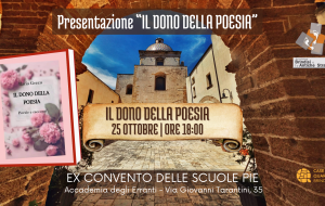 Pagine Erranti: venerdì 25 ottobre si presenta il libro “Il Dono della Poesia” di Ilaria Greco