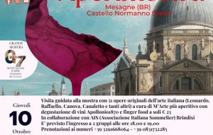 Mesagne, 10 ottobre: nel Castello l’«Aperimostra» che chiude il ciclo estivo degli eventi
