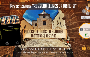 Pagine Erranti: 18 ottobre si presenta il libro “Ruggero Flores da Brindisi” di Giancarlo Perri