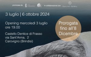 Castello di Carovigno: ‘Nelle nostre stanze’ di Giuseppe Ciracì prorogata fino all’8 dicembre