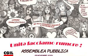 Coordinamento CGIL: “Facciamo rumore perché… nessuna donna deve essere lasciata sola”