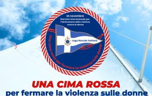 Lega Navale: una cima rossa per fermare la violenza sulle donne