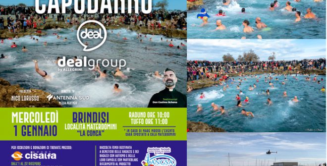 Tuffo di Capodanno Brindisi: presentata ufficialmente la XV Edizione
