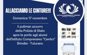 Polizia di Stato: domenica 17 novembre il Pullman Azzurro farà tappa a Brindisi per la settimana nazionale delle vittime della strada