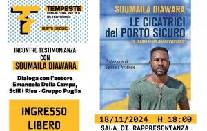 Lunedì 18 novembre alle 18 nella Sala di Rappresentanza del Comune di Fasano, l’incontro con l’attivista e rifugiato Soumaila Diawara
