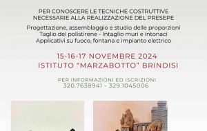 JoyLab: dal 15 al 17 Novembre a Brindisi un laboratorio per imparare a costruire un presepe artigianale e vivere la magia del Natale