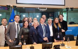 Una delegazione del Movimento 5Stelle di Brindisi al Parlamento Europeo di Bruxelles