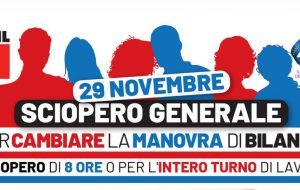 29 Novembre, sciopero generale di CGIL e UIL: in piazza per cambiare anche il futuro di Brindisi