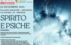 Il 26 Novembre “Spirito e psiche”, un evento promosso da Asl e Arcidiocesi di Brindisi-Ostuni